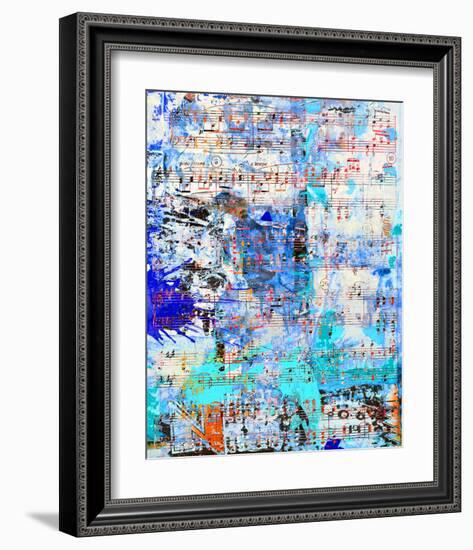 Opus inSaturdayBlue-Parker Greenfield-Framed Art Print