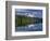 OR, Mount Hood NF and conifer forest reflect on calm surface of Lost Lake.-John Barger-Framed Photographic Print