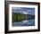 OR, Mount Hood NF and conifer forest reflect on calm surface of Lost Lake.-John Barger-Framed Photographic Print