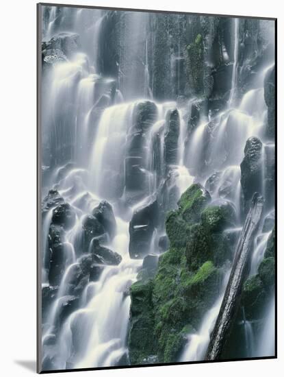 OR, Mount Hood NF. Mount Hood Wilderness, Ramona Falls is formed by a small creek-John Barger-Mounted Photographic Print