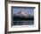 OR, Mount Hood NF. Sunset light on north side of Mount Hood with first snow of autumn-John Barger-Framed Photographic Print