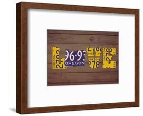 OR State Love-Design Turnpike-Framed Giclee Print