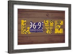 OR State Love-Design Turnpike-Framed Giclee Print