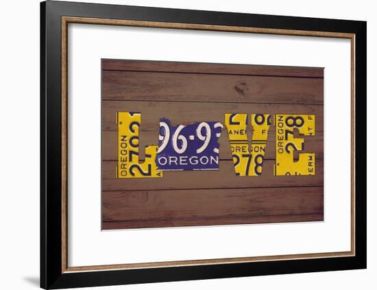 OR State Love-Design Turnpike-Framed Giclee Print