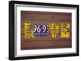 OR State Love-Design Turnpike-Framed Giclee Print
