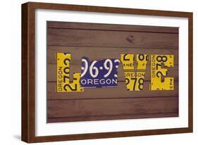 OR State Love-Design Turnpike-Framed Giclee Print