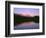 OR, Willamette NF. Sunset reddens the Three Sisters which reflect in Scott Lake.-John Barger-Framed Photographic Print