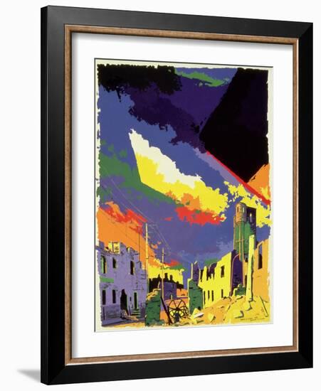 Oradour-sur-Glane, 1985-Derek Crow-Framed Giclee Print