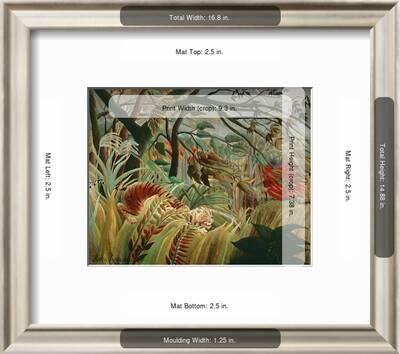 Orage Tropique Avec Un Tigre Tiger In A Tropical Storm 11 Canvas 129 8 X 161 9 Cm Ng 6421 Giclee Print Henri Rousseau Art Com