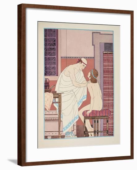 Oral Examination, Illustration from 'The Works of Hippocrates', 1934 (Colour Litho)-Joseph Kuhn-Regnier-Framed Giclee Print