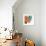 Orange and Aqua-Jan Weiss-Framed Art Print displayed on a wall