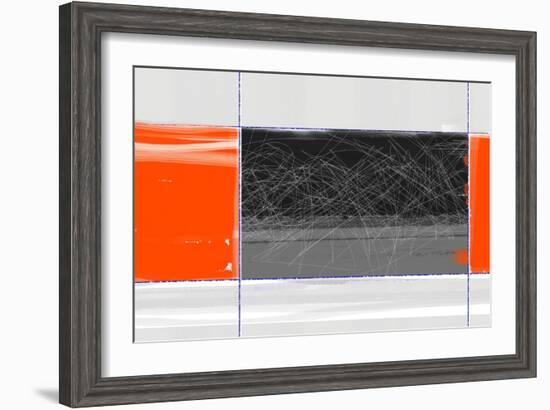 Orange and Black-NaxArt-Framed Art Print