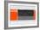 Orange and Black-NaxArt-Framed Art Print