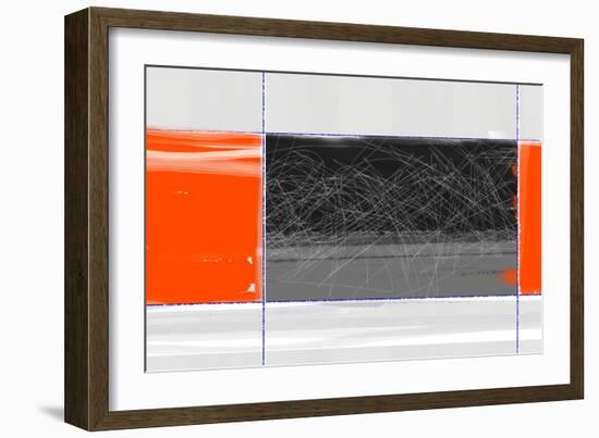 Orange and Black-NaxArt-Framed Art Print