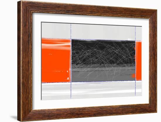 Orange and Black-NaxArt-Framed Art Print