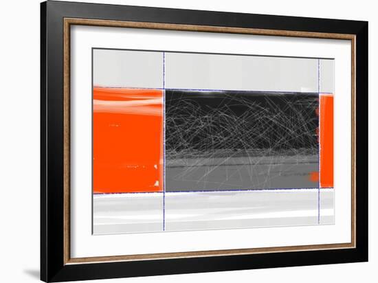 Orange and Black-NaxArt-Framed Art Print