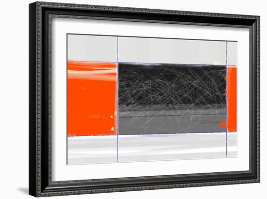 Orange and Black-NaxArt-Framed Art Print