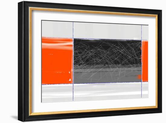 Orange and Black-NaxArt-Framed Art Print