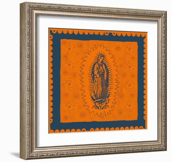 Orange and Blue Mary-Marta Wiley-Framed Art Print