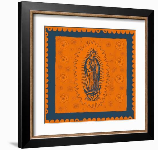 Orange and Blue Mary-Marta Wiley-Framed Art Print