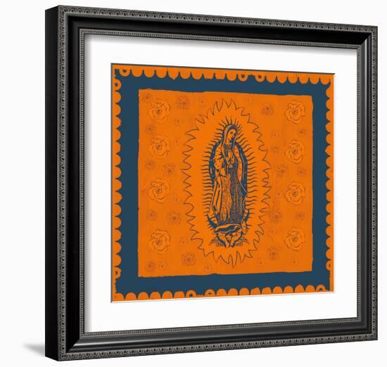 Orange and Blue Mary-Marta Wiley-Framed Art Print