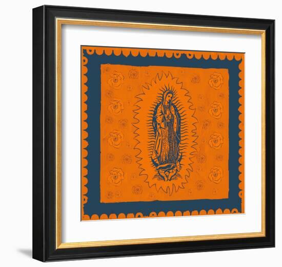 Orange and Blue Mary-Marta Wiley-Framed Art Print