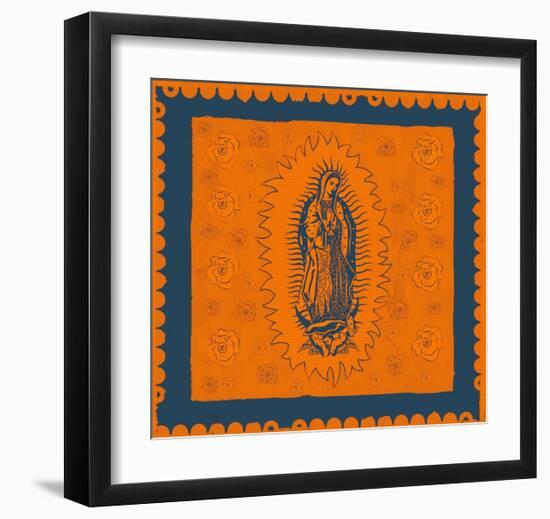 Orange and Blue Mary-Marta Wiley-Framed Art Print