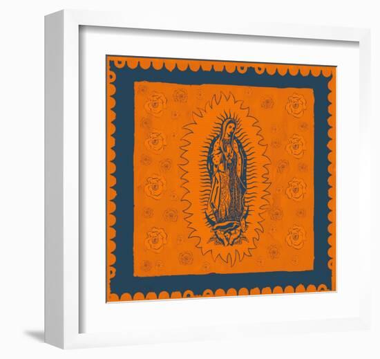 Orange and Blue Mary-Marta Wiley-Framed Art Print