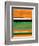 Orange and Green Abstract 2-NaxArt-Framed Art Print