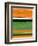 Orange and Green Abstract 2-NaxArt-Framed Art Print