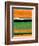 Orange and Green Abstract 2-NaxArt-Framed Art Print