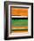 Orange and Green Abstract 2-NaxArt-Framed Art Print