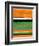 Orange and Green Abstract 2-NaxArt-Framed Art Print