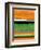 Orange and Green Abstract 2-NaxArt-Framed Art Print