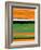 Orange and Green Abstract 2-NaxArt-Framed Art Print