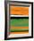 Orange and Green Abstract 2-NaxArt-Framed Art Print