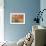 Orange and Green Bathroom-null-Framed Premium Giclee Print displayed on a wall