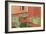 Orange and Green Bathroom-null-Framed Premium Giclee Print