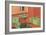 Orange and Green Bathroom-null-Framed Art Print