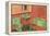 Orange and Green Bathroom-null-Framed Stretched Canvas