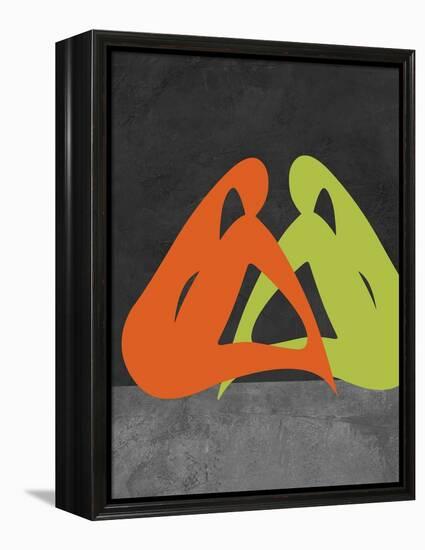 Orange and Green Women-Felix Podgurski-Framed Stretched Canvas