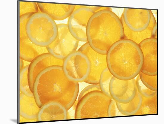 Orange and Lemon Slices-Simon Smith Photography Ltd-Mounted Photographic Print
