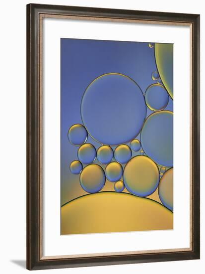 Orange and Purple Drops-Cora Niele-Framed Photographic Print