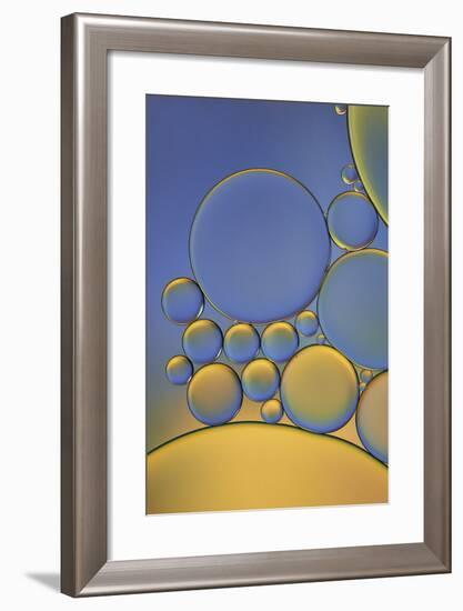 Orange and Purple Drops-Cora Niele-Framed Photographic Print