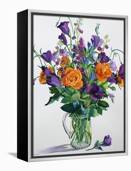 Orange and Purple Flowers-Christopher Ryland-Framed Premier Image Canvas