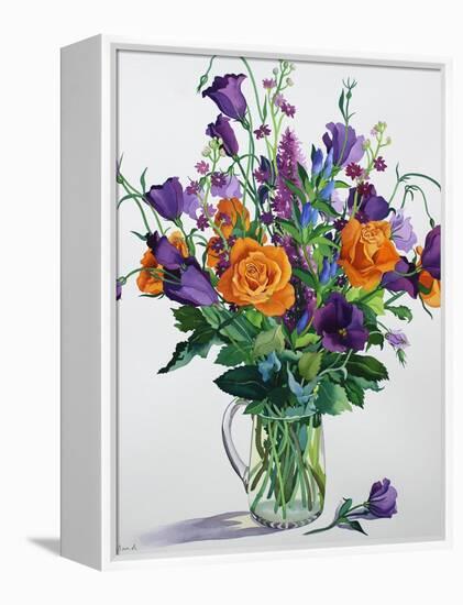 Orange and Purple Flowers-Christopher Ryland-Framed Premier Image Canvas