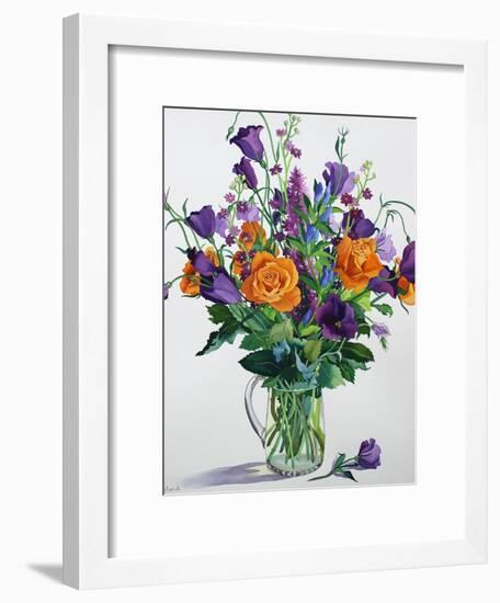 Orange and Purple Flowers-Christopher Ryland-Framed Giclee Print