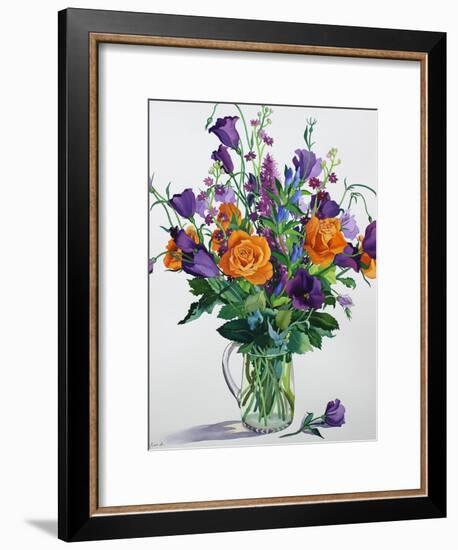 Orange and Purple Flowers-Christopher Ryland-Framed Giclee Print