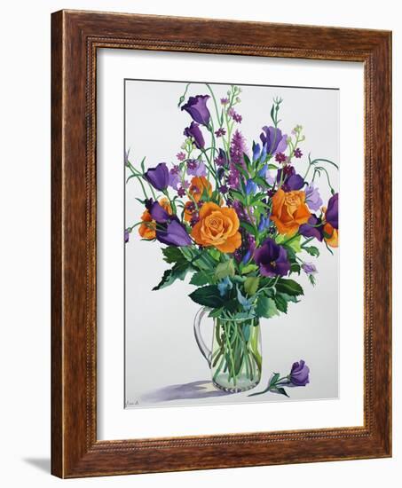 Orange and Purple Flowers-Christopher Ryland-Framed Giclee Print