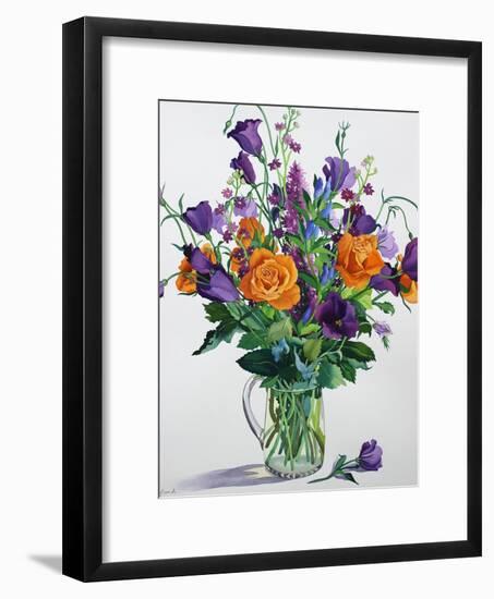 Orange and Purple Flowers-Christopher Ryland-Framed Giclee Print